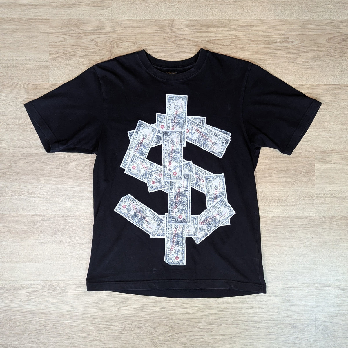 Evisu Dollar Sign Graphic T-Shirt