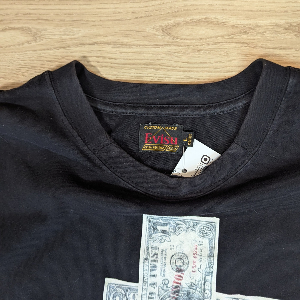 Evisu Dollar Sign Graphic T-Shirt