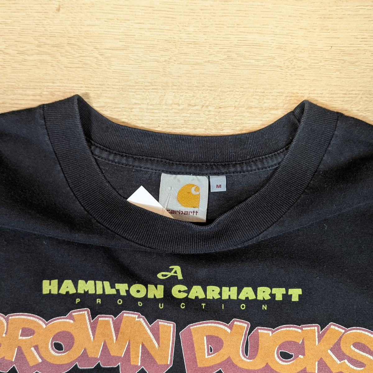 Carhartt 'Brown Ducks Technicolor' Graphic T-Shirt - Zwart