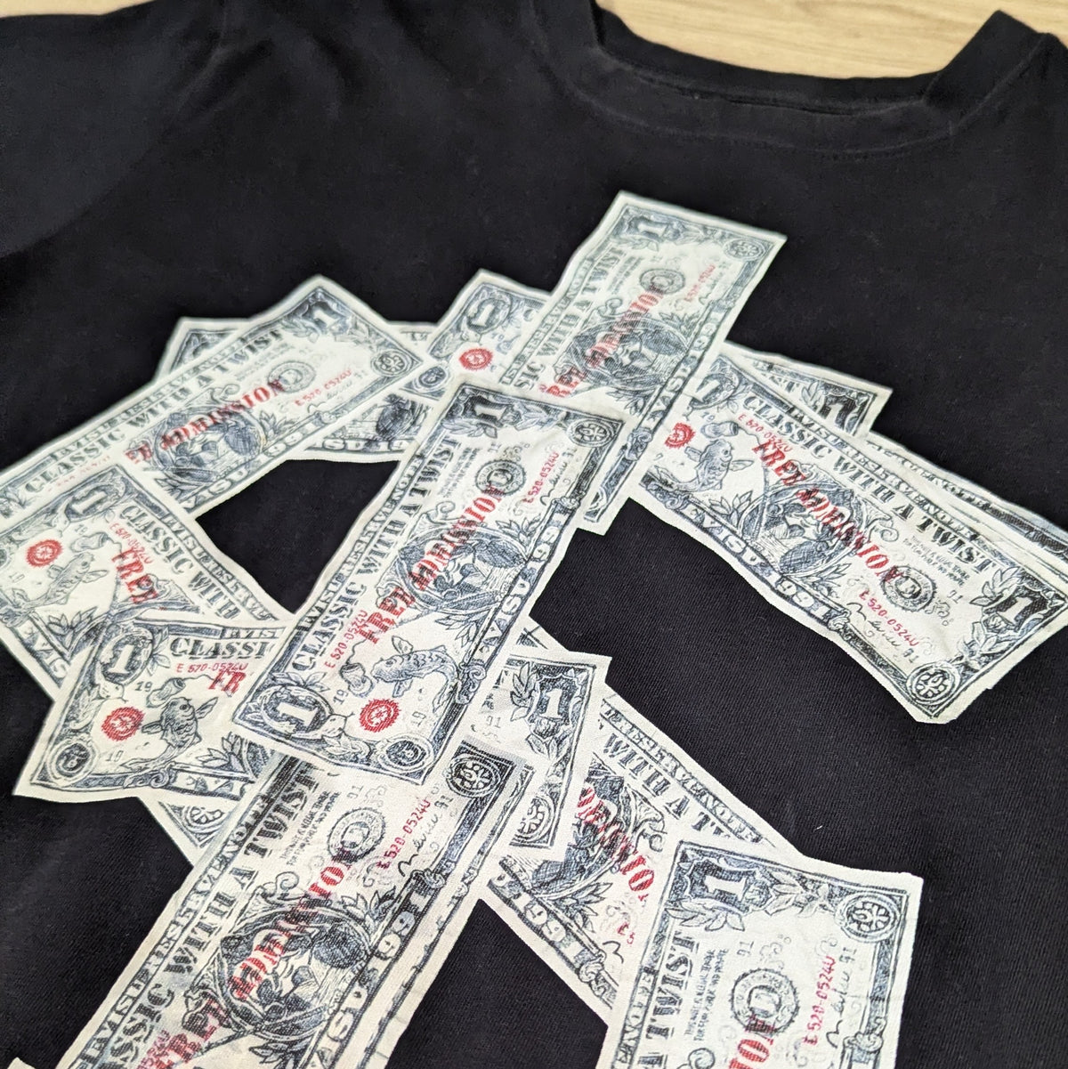 Evisu Dollar Sign Graphic T-Shirt