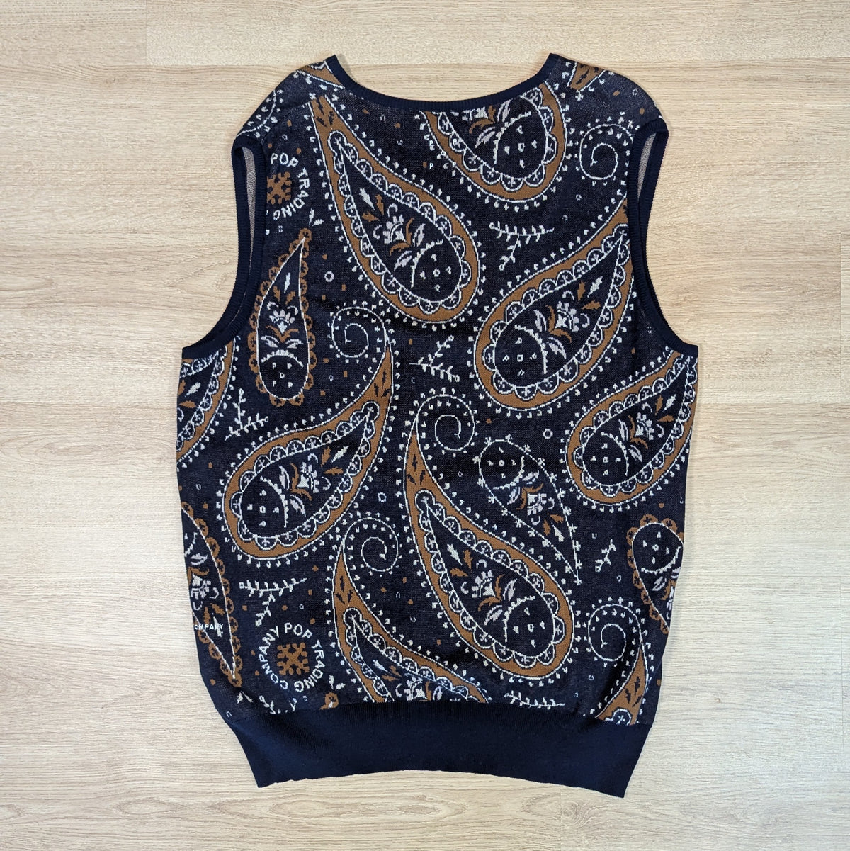 Pop Trading Company Paisley Knit Vest / spencer