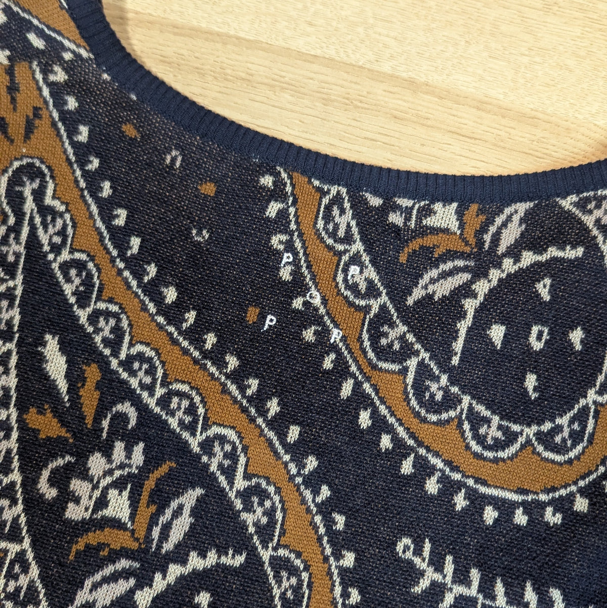 Pop Trading Company Paisley Knit Vest / spencer